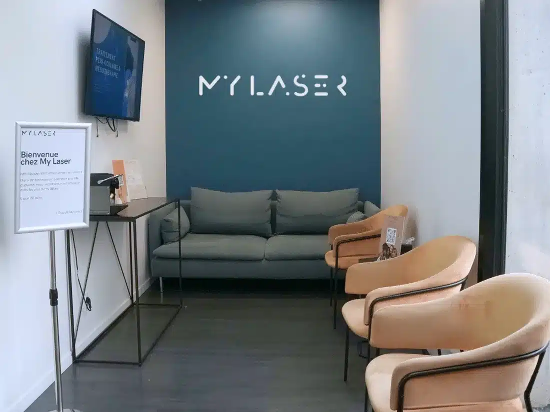 Espace d'accueil du centre My Laser Saint-Denis